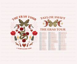 The Eras Tour Set List PNG |The Eras Tour PNG | The Eras Tour 2023 PNG | Swiftie Tour Png | Eras Tour Sublimation design