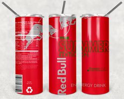 Red Bull Watermelon Tumbler Png, Red Bull Watermelon 20oz Skinny Sublimation Designs Png, Drinks Tumbler Png
