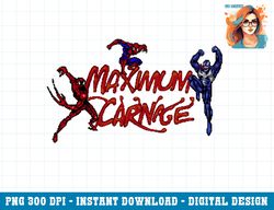 Marvel Spider-Man Maximum Carnage Video Game Collage Logo png, sublimation copy