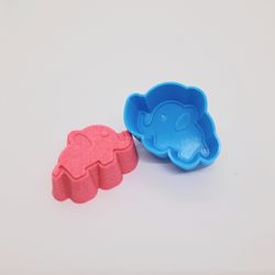 CUTE ELEPHANT BATH BOMB MOLD STL file for 3D Printing