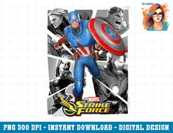 Marvel Strike Force Capatain America Team Graphic png, sublimation png, sublimation.pngMarvel Strike Force Capatain Amer