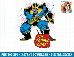 Marvel Thanos The Cosmic Cube Powerful Retro Graphic png, sublimation png, sublimation.pngMarvel Thanos The Cosmic Cube