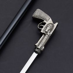 pistol cane custom handmade stick Handcrafted stainless Steel Stick Unique and Durable Self-Defense  tool mk5139m