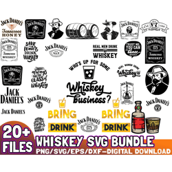 20 Files Whiskey SVG Bundle