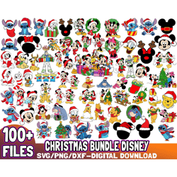 100 Files Christmas Bundle Disney Svg,Mickey Christmas Svg, Disney Christmas Svg, Instant Download