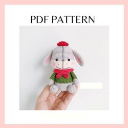 Little Donkey crochet pattern. Amigurumi crochet pattern. PDF file.