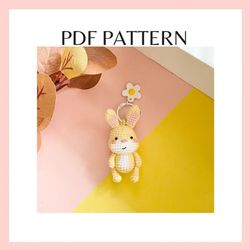 Tiny Rabbit crochet pattern. Amigurumi crochet pattern. PDF file.