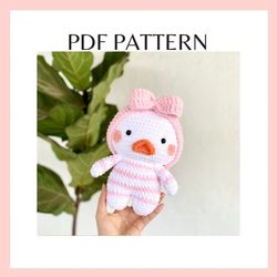 Chunky Duck amigurumi crochet pattern. Amigurumi pattern. Crochet pattern. PDF file.