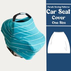 the stretchy car seat cover pattern, car seat cover sewing pattern pdf, easy sewing pattern, baby sewing pattern