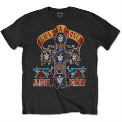 Guns n Roses Appetite for Destruction Tour 1988 OFFICIAL Tee T-Shirt Mens Unisex