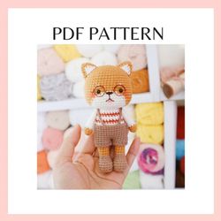 Shiba inu crochet pattern. Amigurumi crochet pattern. PDF pattern.