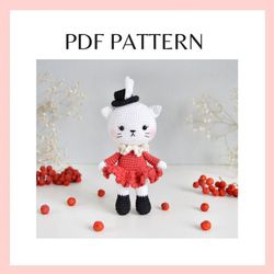 Magic cat crochet pattern. Amigurumi crochet pattern. PDF file.