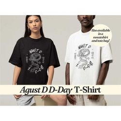 Agust D Shirt, Agust D Tour Shirt, Suga Shirt, Agust D D-Day Shirt, Bts Shirt, Subtle Bts Merch, Min Yoongi Shirt, Agust