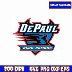 DePaul Blue Demons svg, N-C-A-A Svg, A-M-E-R-I-C-A-N Football Svg, Sport Bundle Svg, College Football Svg, Dxf, Eps, Png