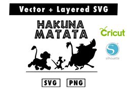 Hakuna Matata svg & png files for cricut machine , anime svg , manga svg , Goku svg