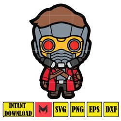 Chibi Guardians of the Galaxy clipart set, svg cut files for Cricut  Silhouette, Guardians of the Galaxy volume 3 svg
