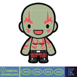 Chibi Guardians of the Galaxy clipart set, svg cut files for Cricut  Silhouette, Guardians of the Galaxy volume 3 svg, S