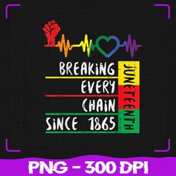 Juneteenth Breaking Png, Every Chain Since 1865 Png, African American Png, Juneteenth Png, Sublimation, PNG Files
