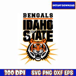 Idaho State Bengal Svg, N-C-A-A Svg, A-M-E-R-I-C-A-N Football Svg, Sport Bundle Svg, College Football Svg, Dxf, Eps, Png