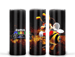 Super Mario Galaxy Tumbler Png, Supper Mario 20oz Skinny Sublimation Designs Png, Drinks Tumbler Png, SPM15050312