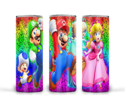 Supper Mario Tumbler Png, Supper Mario 20oz Skinny Sublimation Designs Png, Drinks Tumbler Png, SPM15050315