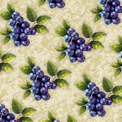 Blueberries 24 Seamless Tileable Repeating Pattern