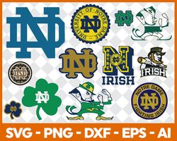 Notre Dame Fighting Irish Football Bundle Svg, NCAA Logo Svg, NCAA Svg, NCAA Football Svg File Cut Digital Download