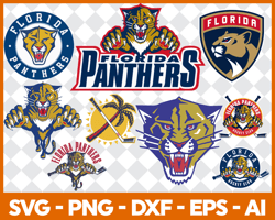 Florida Panthers Hockey Bundle Svg, Hockey Logo Svg, Hockey Svg, Hockey Team Svg File Cut Digital Download