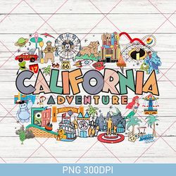 Disneyland California Adventure PNG, Disney PNG, California Adventure PNG, Disney Family PNG, Vintage California PNG Hot