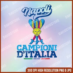 Bastoni Campioni d'Italia png, Napoli Tifosi Napoletani 2022-2023 png, PNG High Quality, PNG, Digital Download