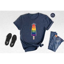 I Licked It So Its Mine T-Shirt, LGBTQ Pride Ice Cream Shirt, Funny LGBTQ Tee, Rainbow Lesbian Shirt, Pride Month