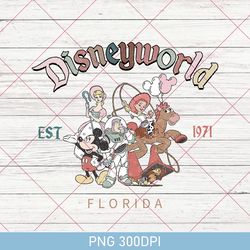 Retro Walt Disney World PNG, Disney Characters PNG, Mickey And Friends PNG, Vintage Mickey & CO PNG, Disneyworld Trip