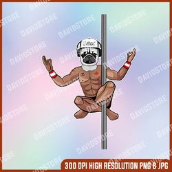 Pug Man Fitness Png, Snapback Png, Pug Dog Owner Png, Gift For Dog Lovers Png, Workout png, PNG High Quality, PNG