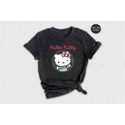 Hello Kitty Shirt, Kawaii Kitty Tee, Cute Kitty Gift, Birthday Party Shirt, Girl Birthday Gift, Kawaii Cat Shirt, Hello