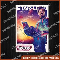 LATEST guardians of the galaxy vol 3 png official CHARACTER poster, png digital official poster, 2023, movie Poster