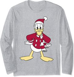 Disney Donald Duck Classic Christmas Portrait Long Sleeve