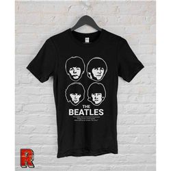 The Beatles Shirt Vintage 80s 90s music The Beatles T-Shirt fun art shirt Unisex Black White