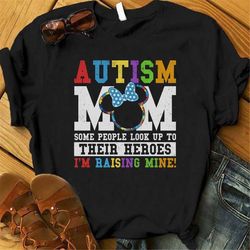 Minnie Mouse Autism Mom Awareness Shirt, Disney Autism Mom Shirt, Proud Autism Mom, Tee For Autism Mom Who Loves Disney,