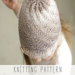 knitting pattern beanie hat and scarf x kids beanie knit pattern x toddler hat x easy hat pattern x kids scarf knit