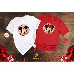 Mickey and Minnie In Love Shirt, Disney T-shirt, Disney Matching Family Shirt, Vintage Minnie Mouse Tee, Valentines Matc