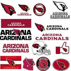 Arizona Cardinals Football Bundle Svg, Sport Svg, NFL Svg, NFL Logo Svg, Football Team Svg Digital Download
