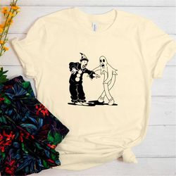 Clown and Ghost Shirt - Funny Ghost Shirt - Halloween Ghost Shirt - Cute Halloween Tee - Cute Ghost Shirt - Halloween Gi