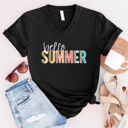 Hello Summer Shirt - Summer Vibes Shirt - Beach T Shirt - Summer Tee - Honolulu Tee - Summer Shirts For Women - Summer L
