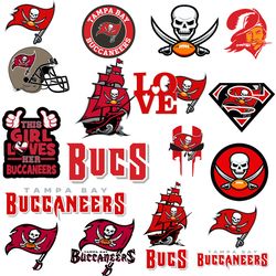 Tampa Bay Buccaneers Football Bundle Svg, Sport Svg, NFL Svg, NFL Logo Svg, Football Team Svg Digital Download