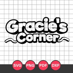 Logo Gracie's Corner Svg, Logo Gracie's Corner Clipart, Gracie's Corner Svg, Png Dxf Pdf Digital File
