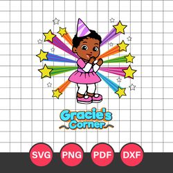 Baby Gracie's Girl Birthday Svg, Gracie's Corner Party Svg, Gracie's Corner Birthday Svg, Png  Dxf Pdf Digital File