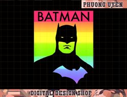Kids DC Comics Pride Batman Rainbow Poster  png, sublimate