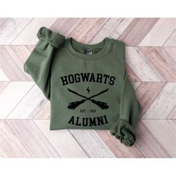 Hogwarts Alumni Sweatshirt - Hogwarts Shirt - Bookworm Shirt - Wizardry Shirt - Vacation Shirt - Book Magic Shirt - Wiza