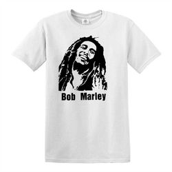 Bob Marley Rasta T-Shirt Music Jamaica Rasta Gift Reggae Peace Men's T-shirt Top Tee B2