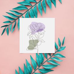 minimalist flower